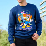 A Person Wearing Donald Duck Walt Disney Studios Pullover Sweatshirt