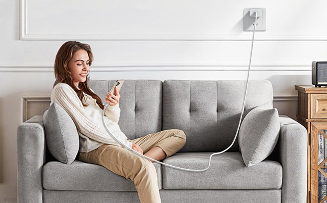 A Person Using Oxivane USB C Charger A Person Using Oxivane USB C Charger