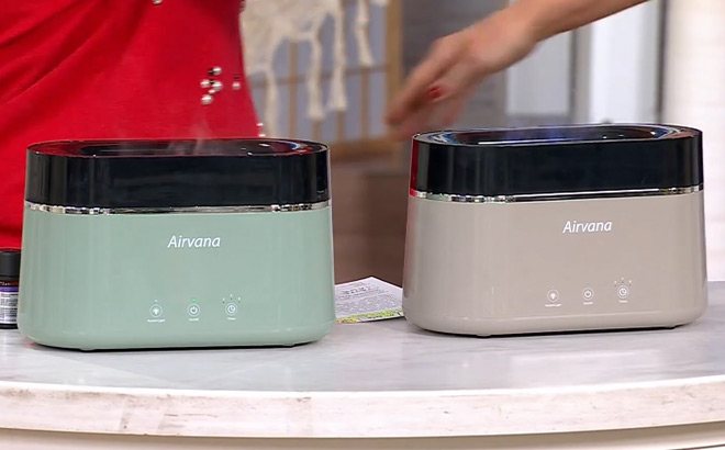 Airvana Aquaflame Color Changing Ultrasonic Humidifiers
