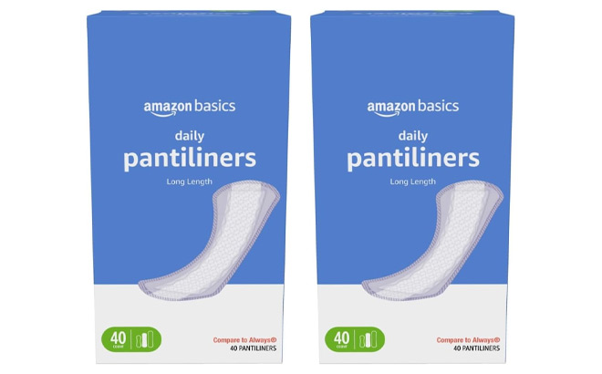 Amazon Basics 40 Count Daily Pantiliners