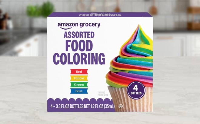 Amazon Grocery Assorted Food Coloring 4 Pack