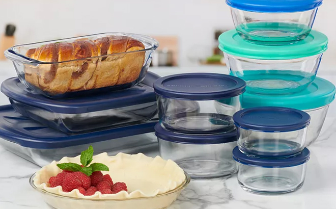 Anchor Hocking 20 Piece Store Mix Bake Set Anchor Hocking 20 Piece Store Mix Bake Set