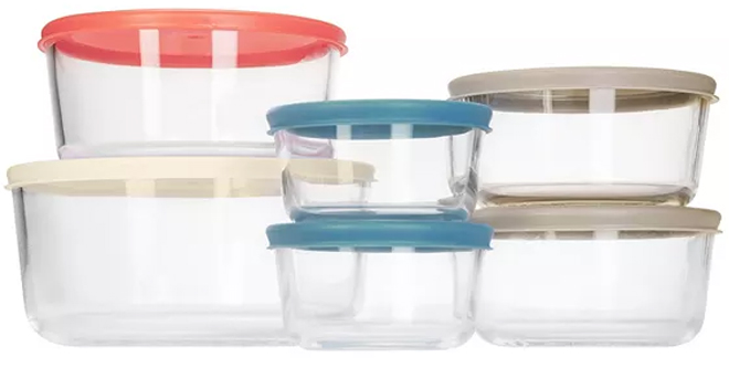 Art Cook 12 Piece Glass Food Storage Container Set