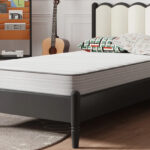 Avenco CozyNest Twin Size Medium Supportive Innerspring Mattress on the Bed