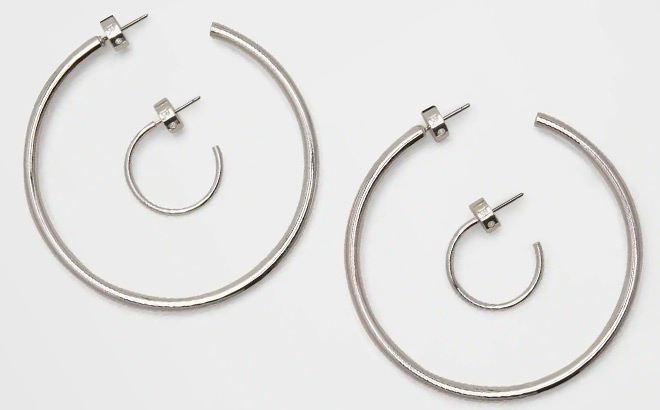 Banana Republic Factory Basic Hoop Earrings 2 Pack Banana Republic Factory Basic Hoop Earrings 2 Pack