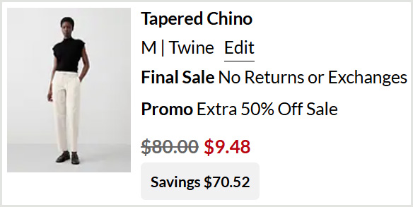 Banana Republic Factory Pants at Checkout