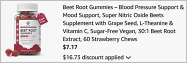 Beet Root Gummies 60 Count Screenshot