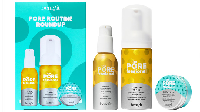 Benefit Cosmetics Pore Routine Roundup Skincare Essentials Set