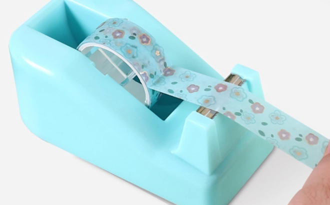 Blue Tape Dispenser Desk Organizer