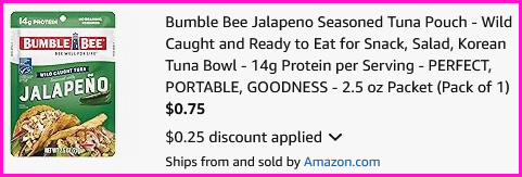 Bumble Bee Tuna Pouches
