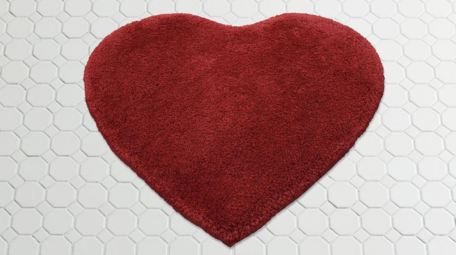 Celebrate Together Heart Shaped Bath Rug
