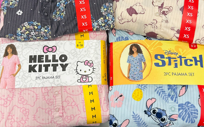 Character Ladies 2pc PJ Sets Character Ladies 2pc PJ Sets