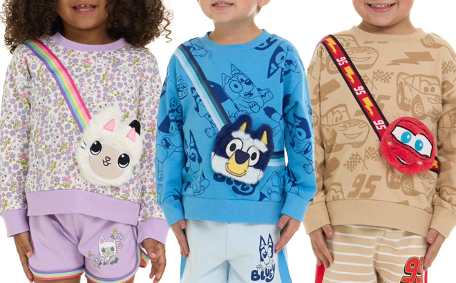 Character Toddler Sweatshirt and Short Sets
