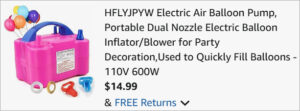 Checkout page of Electric Balloon Pump Checkout page of Electric Balloon Pump