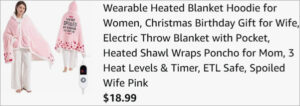 Checkout page of Wearable Heated Blanket Hoodie Checkout page of Wearable Heated Blanket Hoodie