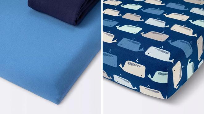Cloud Island Fitted Playard Jersey Sheet 2 Pack