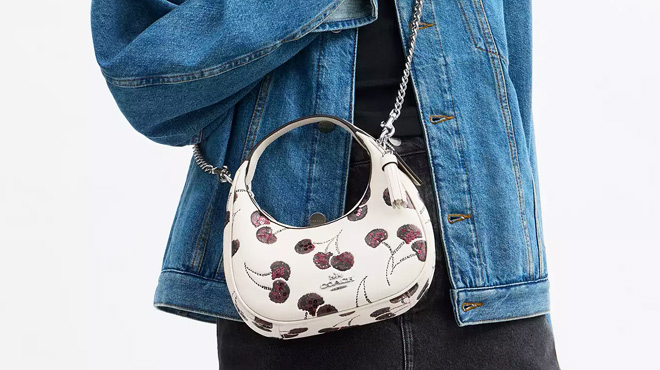 Coach Outlet Carmen Mini Crossbody Bag With Cherry Print