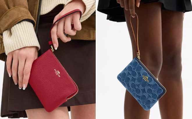 Coach Outlet Corner Zip Wristlets