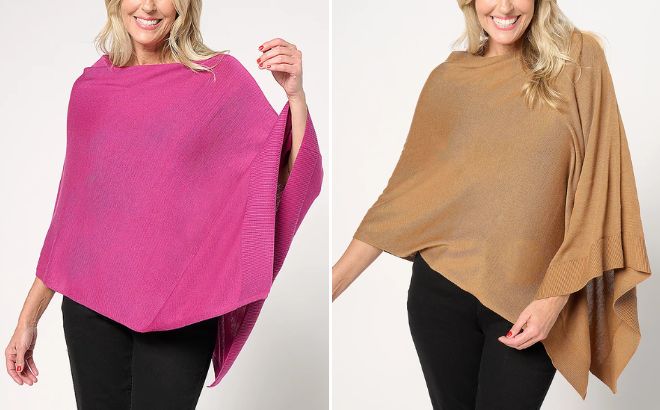 Complliments Cowl Neck Poncho