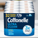 Cottonelle Ultra Clean Family Mega Rolls Toilet Paper 32 Pack