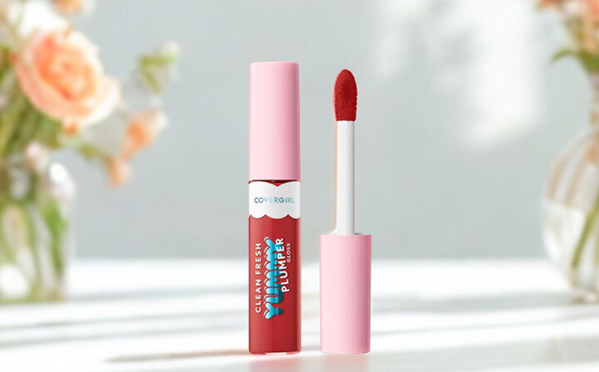 Covergirl Clean Fresh Yummy Plumper Lip Gloss on a Table