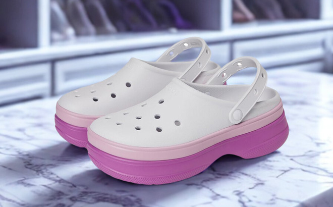 Crocs Classic Stacked Clogs Platform Platform