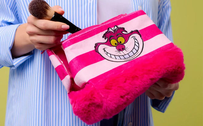 Disney Alice in Wonderland Cheshire Cat Plush Cosmetic Case