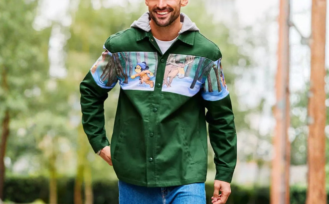 Disney Mickey Mouse Friends Winter Scene Jacket Disney Mickey Mouse Friends Winter Scene Jacket