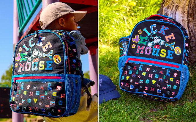Disney Mickey Mouse Letters Backpack