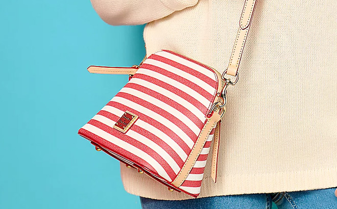 Dooney Bourke Coated Cotton Skipper Domed Crossbody