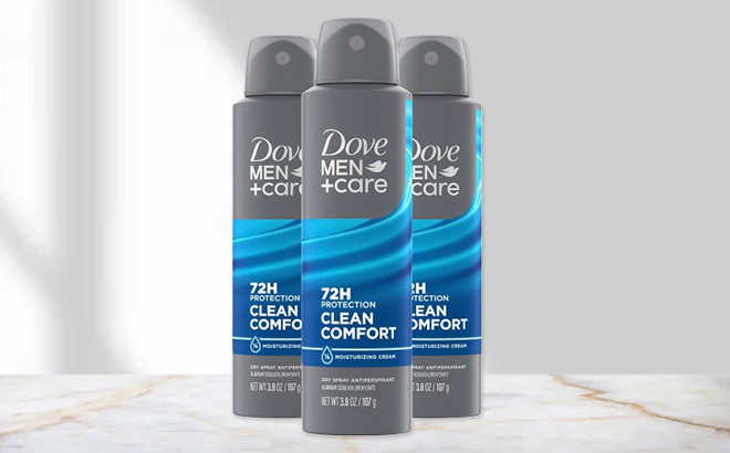 Dove MenCare Antiperspirant Dry Spray Deodorant 3 Pack