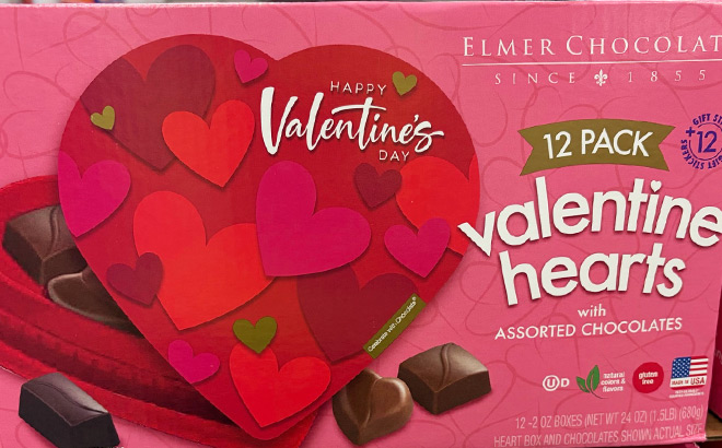Elmer Chocolate Valentines Hearts