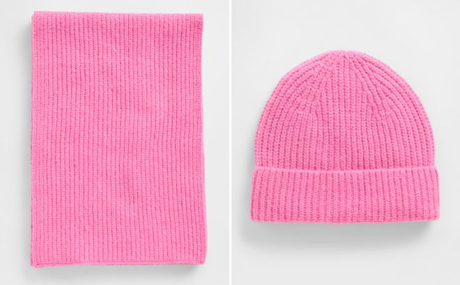 GAP Factory CashSoft Recycled Ribbed Scarf and Beanie