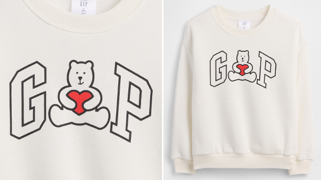GAP Factory Logo Relaxed Crewneck Sweatshirt