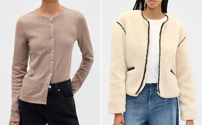 GAP Factory Ribbed Pointelle Top GAP Factory Ribbed Pointelle Top