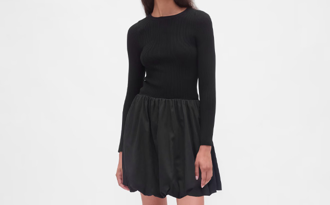 GAP Mixed Media Bubble Mini Dress GAP Mixed Media Bubble Mini Dress