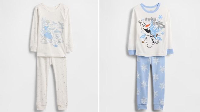 GAP x Disney Baby Toddler Organic Brushed Cotton PJ Sets