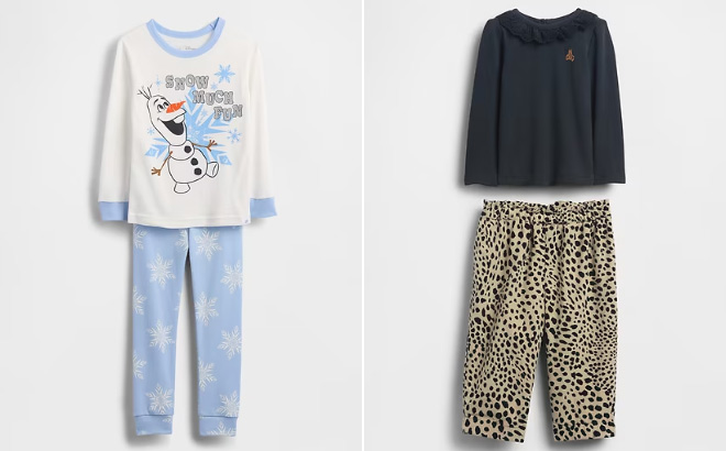 GAP × Disney Baby Toddler Organic Brushed Cotton PJ Set