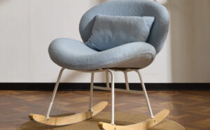 George Oliver Cozy Rocking Leisure Chair in Blue