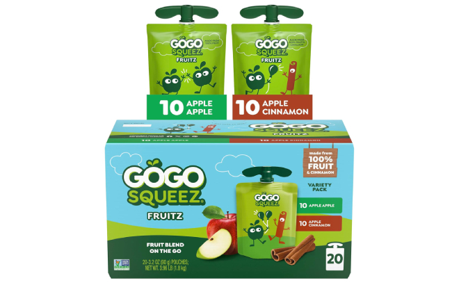GoGo squeeZ Applesauce and Fruit Puree Variety Pack