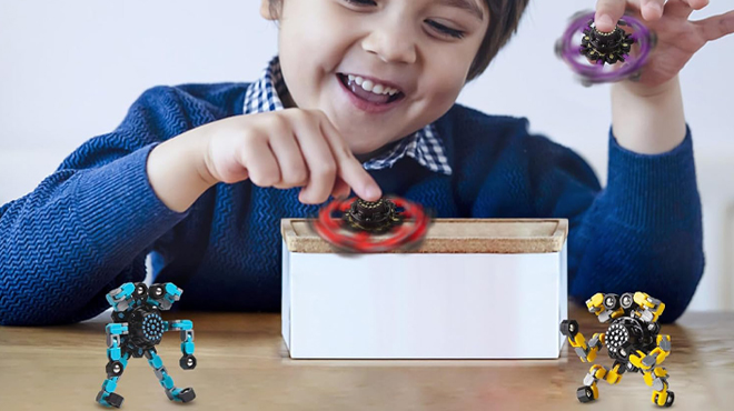 Gokeey Transformable Fidget Spinners Toy 4 Pack