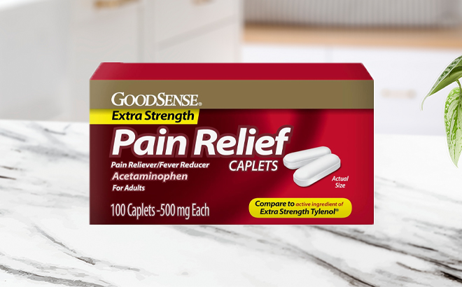 GoodSense Extra Strength Pain Relief Acetaminophen Caplets 500 mg