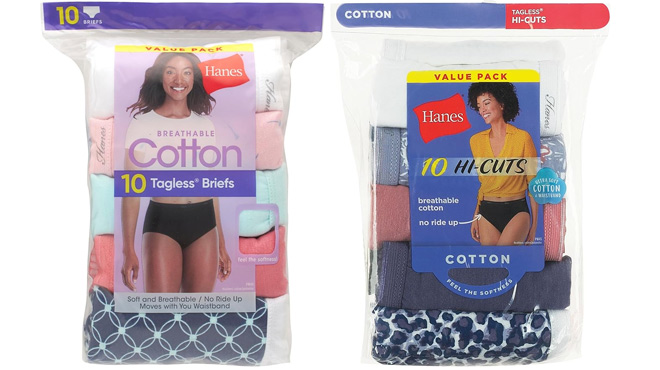 Hanes Womens Underwear Briefs 10 Packs
