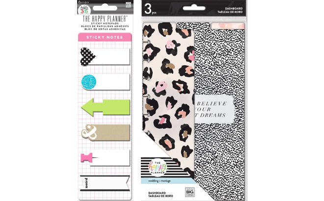 Happy Planner Sticky Notes and Dashboards