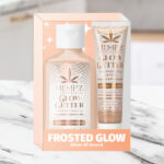 Hempz Frosted Glow Illuminating Mini Body Lotion and Shimmer Lip Gloss Duo