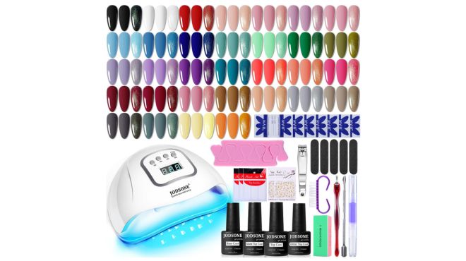 JODSONE Gel Nail Polish Kit with U V Light 32 Colors Gel Polish JODSONE Gel Nail Polish Kit with U V Light 32 Colors Gel Polish