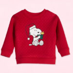Jumping Beans Baby Peanuts Snoopy Quilted Crewneck Sweater