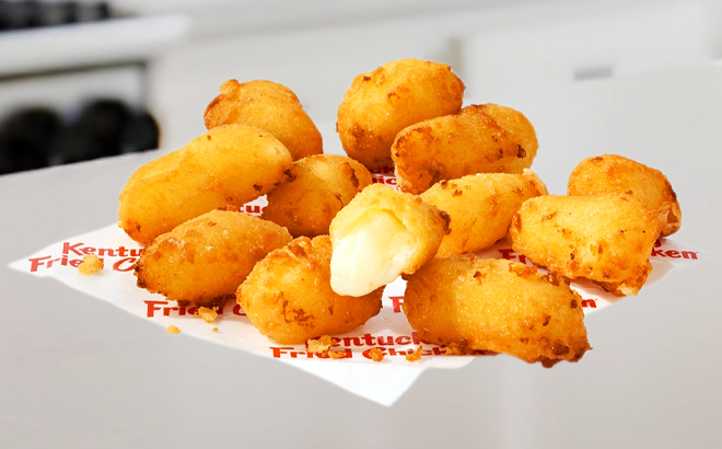 KFC Cheese Curds on a Table