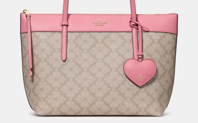 Kate Spade All Day Spade Flower Tote Bag With Charm