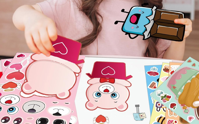 Kids Valentines Stickers